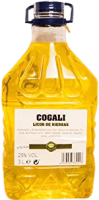 32,95 € Free Shipping | Herbal liqueur Nor-Iberica de Bebidas Cogali PET Spain Carafe 3 L