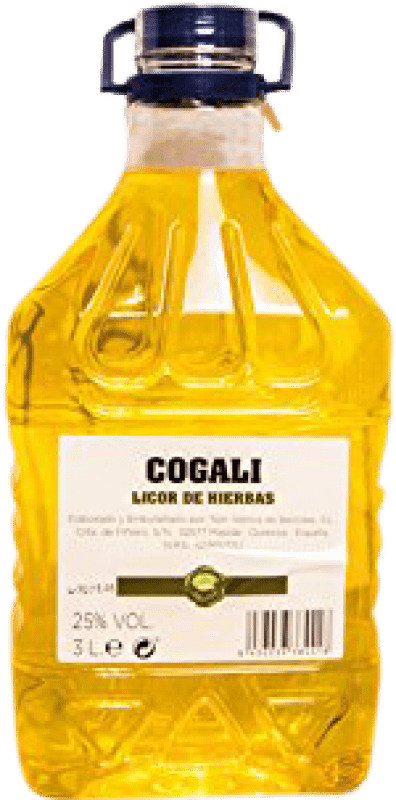 32,95 € Free Shipping | Herbal liqueur Nor-Iberica de Bebidas Cogali PET Spain Carafe 3 L