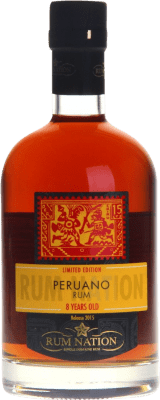 38,95 € Kostenloser Versand | Rum Rum Nation Peruano XA Extra Añejo — Extra Gereift Peru 8 Jahre 70 cl