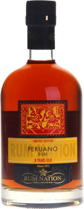 38,95 € Spedizione Gratuita | Rum Rum Nation Peruano Extra Añejo Perù 8 Anni Bottiglia 70 cl