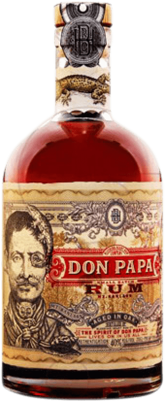 23,95 € Envío gratis | Ron Don Papa Rum Extra Añejo Filipinas Botellín 20 cl