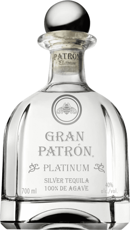 272,95 € Envio grátis | Tequila Patrón Gran Patrón Platinum Blanco México Garrafa 70 cl