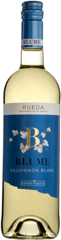 7,95 € Spedizione Gratuita | Vino bianco Pagos del Rey Blume D.O. Rueda Castilla y León Spagna Sauvignon Bianca Bottiglia 75 cl