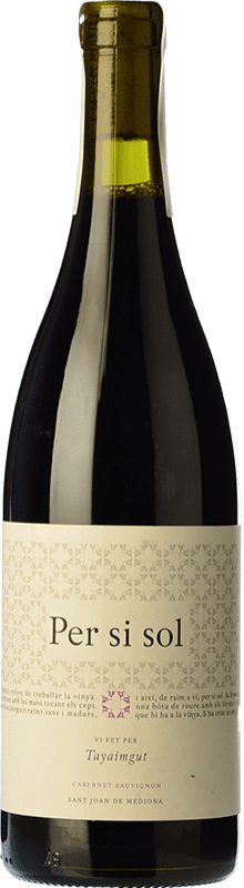 15,95 € Free Shipping | Red wine Tayaimgut Per si sol Tinto Crianza D.O. Catalunya Catalonia Spain Cabernet Sauvignon Bottle 75 cl