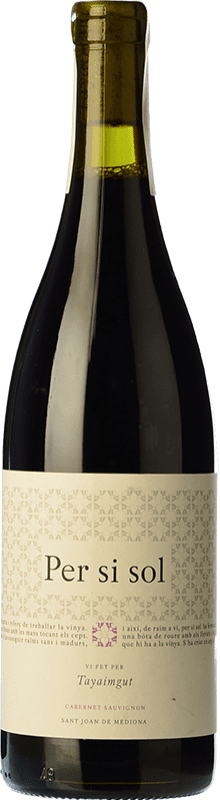 24,95 € Envío gratis | Vino Tinto Tayaimgut Per si Sol Crianza D.O. Catalunya Cataluña España Cabernet Sauvignon Botella 75 cl