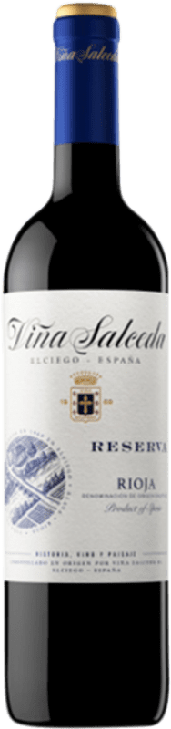 12,95 € Spedizione Gratuita | Vino Rosso Viña Salceda Riserva D.O.Ca. Rioja La Rioja Spagna Tempranillo, Graciano 75 cl