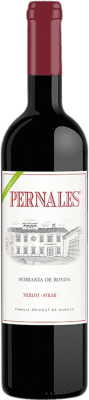 17,95 € Spedizione Gratuita | Vino Rosso Málaga Virgen Pernales Ronda D.O. Sierras de Málaga Andalusia Spagna Merlot, Syrah Eco — Biologico 75 cl