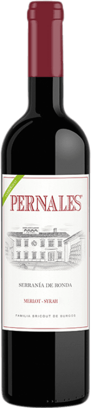 17,95 € Envio grátis | Vinho Tinto Málaga Virgen Pernales Ronda D.O. Sierras de Málaga Andaluzia Espanha Merlot, Syrah Eco — Biológico Garrafa 75 cl