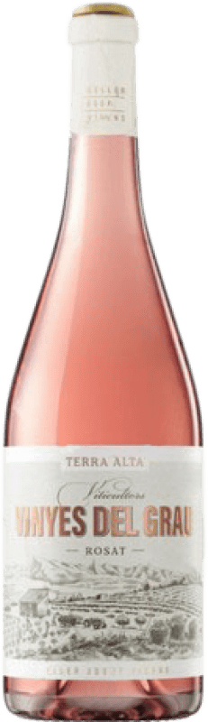 9,95 € Envío gratis | Vino rosado Josep Vicens Vinyes del Grau Rosado Joven D.O. Terra Alta Cataluña España Garnacha Botella 75 cl