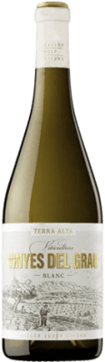 9,95 € Envío gratis | Vino Blanco Josep Vicens Vinyes del Grau Joven D.O. Terra Alta Cataluña España Macabeo 75 cl