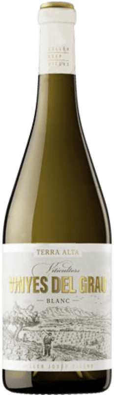 9,95 € Free Shipping | White Wine Josep Vicens Vinyes del Grau Young D.O. Terra Alta Catalonia Spain Macabeo Bottle 75 cl