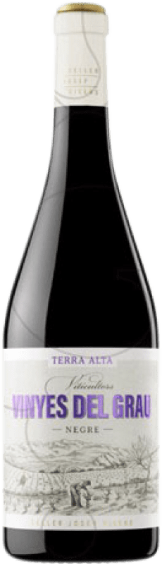 9,95 € Envío gratis | Vino Tinto Josep Vicens Vinyes del Grau Joven D.O. Terra Alta Cataluña España Garnacha, Mazuelo, Cariñena Botella 75 cl
