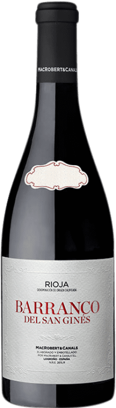 92,95 € Free Shipping | Red wine MacRobert & Canals Barranco del San Ginés D.O.Ca. Rioja Basque Country Spain Tempranillo, Grenache, Graciano, Mazuelo, Viura Bottle 75 cl