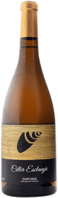 13,95 € Бесплатная доставка | Белое вино Celler Esclanyà Blanco Молодой D.O. Empordà Каталония Испания Malvasía бутылка 75 cl