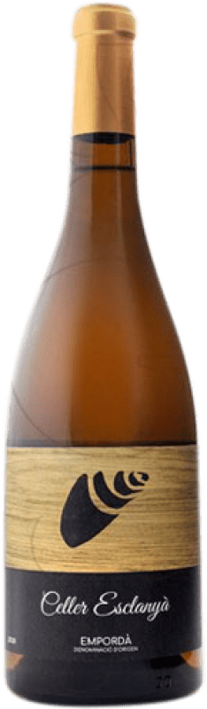 13,95 € Spedizione Gratuita | Vino bianco Celler Esclanyà Blanco Giovane D.O. Empordà Catalogna Spagna Malvasía Bottiglia 75 cl