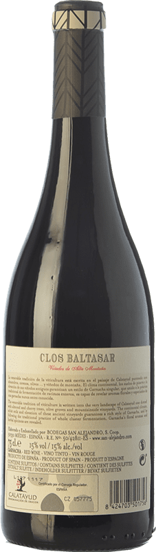 17,95 € Free Shipping | Red wine Clos Baltasar Crianza D.O. Calatayud Aragon Spain Grenache Bottle 75 cl