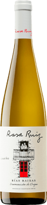 26,95 € Envio grátis | Vinho branco Santiago Ruiz Rosa Ruiz Jovem D.O. Rías Baixas Galiza Espanha Albariño Garrafa 75 cl