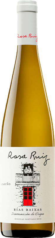 26,95 € Envío gratis | Vino Blanco Santiago Ruiz Rosa Ruiz Joven D.O. Rías Baixas Galicia España Albariño 75 cl