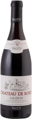 24,95 € Envío gratis | Vino tinto Brotte Laudun A.O.C. Côtes du Rhône Villages Rhône Francia Syrah, Garnacha, Viognier Botella 75 cl