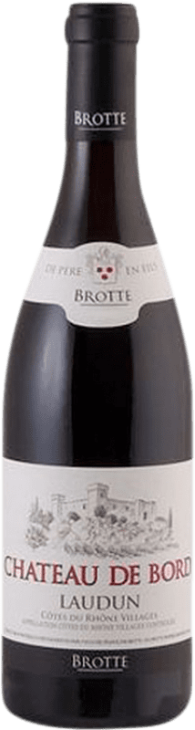 19,95 € Envío gratis | Vino Tinto Brotte Laudun Villages A.O.C. Côtes du Rhône Rhône Francia Syrah, Garnacha, Viognier 75 cl