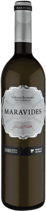 11,95 € Envio grátis | Vinho branco Balmoral Maravides I.G.P. Vino de la Tierra de Castilla Castela-Mancha Espanha Chardonnay Garrafa 75 cl