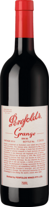 862,95 € Free Shipping | Red wine Penfolds Grange Aged I.G. Southern Australia Southern Australia Australia Syrah Bottle 75 cl
