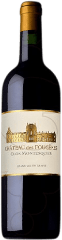32,95 € Kostenloser Versand | Rotwein Château des Fougères Clos Montesquieu Crianza — Kurze Fassreifung A.O.C. Graves Bordeaux Frankreich Merlot, Cabernet Sauvignon Flasche 75 cl