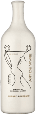 18,95 € 免费送货 | 白酒 Gérard Bertrand Art de Vivre 年轻的 I.G.P. Vin de Pays Languedoc 朗格多克 法国 Clairette Blanche 瓶子 75 cl