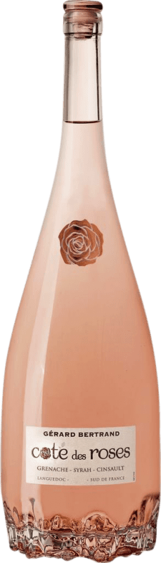 28,95 € Spedizione Gratuita | Vino rosato Gérard Bertrand Cöte des Roses Rosado Giovane I.G.P. Vin de Pays Languedoc Languedoc Francia Syrah, Grenache, Cinsault Bottiglia Magnum 1,5 L