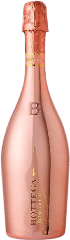 28,95 € Бесплатная доставка | Розовое игристое Bottega Rosé Gold брют Резерв Италия Pinot Black бутылка 75 cl