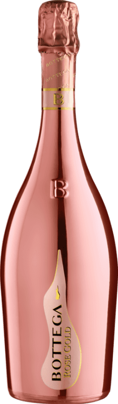 22,95 € Envio grátis | Espumante Rosé Bottega Brut — Bruto Gold — Edição Ouro, Rosé Reserva Itália Pinot Noir Garrafa 75 cl