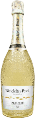 11,95 € Free Shipping | White sparkling Family Owned Biciclette e Pesci Dry D.O.C. Prosecco Italy Glera Bottle 75 cl