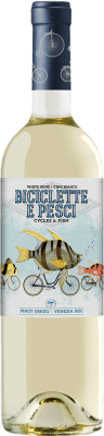 12,95 € Kostenloser Versand | Weißwein Family Owned Biciclette e Pesci Jung I.G.T. Venezia Venetien Italien Pinot Gris — Grauburgunder Flasche 75 cl