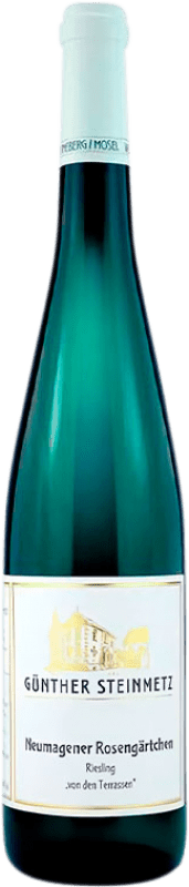 37,95 € 免费送货 | 白酒 Günther Steinmetz Neumagener Rosengartchen Von den Terrassen Q.b.A. Mosel Mosel 德国 Riesling 瓶子 75 cl