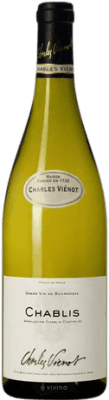 25,95 € Spedizione Gratuita | Vino bianco Charles Vienot Giovane A.O.C. Chablis Borgogna Francia Chardonnay Bottiglia 75 cl