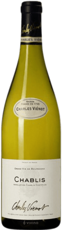 27,95 € Envío gratis | Vino Blanco Charles Vienot Joven A.O.C. Chablis Borgoña Francia Chardonnay 75 cl