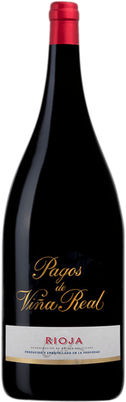 273,95 € Бесплатная доставка | Красное вино Viña Real Pagos D.O.Ca. Rioja Ла-Риоха Испания Tempranillo — Темпранильо Бутылка Магнум 1,5 L