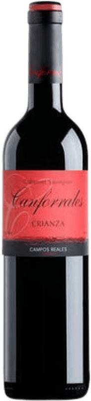 7,95 € Kostenloser Versand | Rotwein Campos Reales Canforrales Crianza — Kurze Fassreifung D.O. La Mancha Kastilien-La Mancha Spanien Cabernet Sauvignon Flasche 75 cl