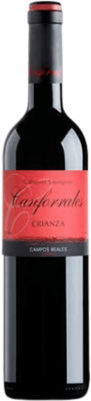 7,95 € Spedizione Gratuita | Vino rosso Campos Reales Canforrales Crianza D.O. La Mancha Castilla-La Mancha Spagna Cabernet Sauvignon Bottiglia 75 cl