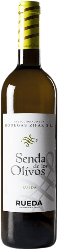 9,95 € Envio grátis | Vinho branco Zifar Senda de los Olivos Jovem D.O. Rueda Castela e Leão Espanha Verdejo Garrafa 75 cl