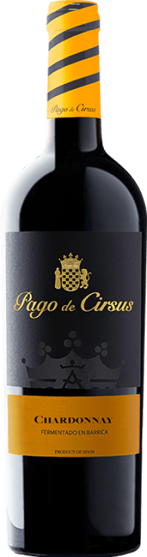 15,95 € 送料無料 | 白ワイン Pago de Cirsus Fermentado en Barrica Pago Bolandin ナバラ スペイン Chardonnay ボトル 75 cl