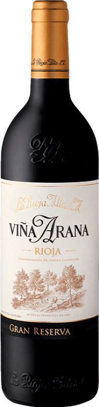 51,95 € Бесплатная доставка | Красное вино Rioja Alta Viña Arana Гранд Резерв D.O.Ca. Rioja Ла-Риоха Испания Tempranillo, Graciano бутылка 75 cl