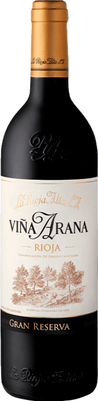 49,95 € 送料無料 | 赤ワイン Rioja Alta Viña Arana グラン・レセルバ D.O.Ca. Rioja ラ・リオハ スペイン Tempranillo — テンプラニーリョ, Graciano — グラシアーノ 75 cl