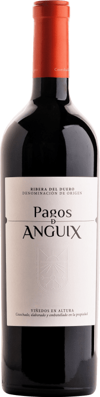 29,95 € Kostenloser Versand | Rotwein Pagos de Anguix 10 Meses Barrica D.O. Ribera del Duero Kastilien und León Spanien Tempranillo Flasche 75 cl