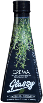 6,95 € 送料無料 | 酢 Glassy Crema Aceto Balsamico Rosemary イタリア 小型ボトル 25 cl