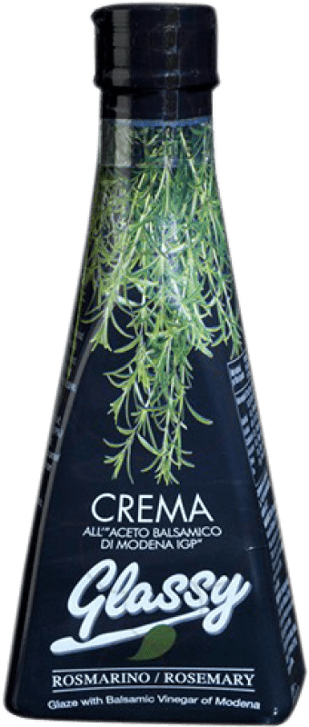 7,95 € Spedizione Gratuita | Aceto Glassy Balsamico, Crema Italia Bottiglietta 25 cl Rosemary — Rosmarino