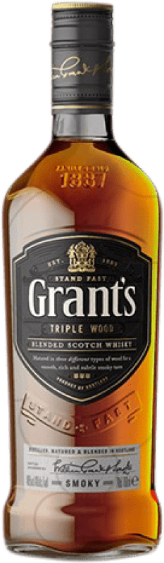 17,95 € Spedizione Gratuita | Whisky Blended Grant & Sons Grant's Triple Wood Smoky Riserva Regno Unito Bottiglia 70 cl