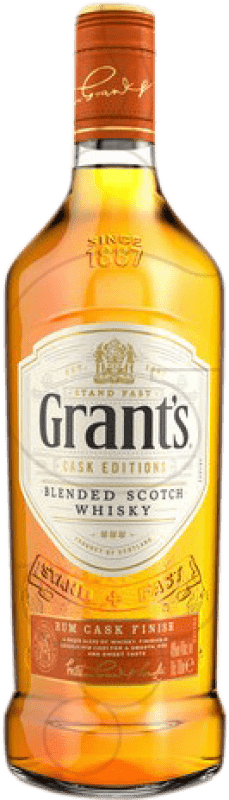 16,95 € Envio grátis | Whisky Blended Grant & Sons Grant's Rum Cask Finish — Afinado em Barrica Reserva Reino Unido 70 cl