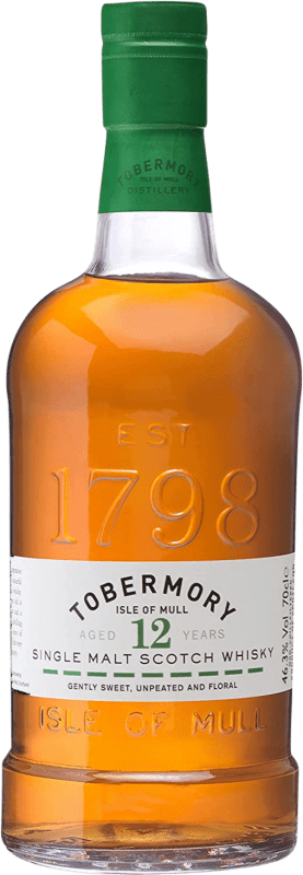 63,95 € Spedizione Gratuita | Whisky Single Malt Tobermory Highlands Regno Unito 12 Anni Bottiglia 70 cl