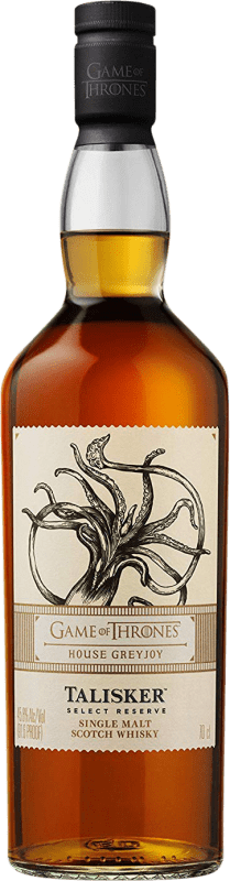 42,95 € Free Shipping | Single Malt Whisky Talisker Game of Thrones House Greyjoy Juego de Tronos Selection, Limited Edition Reserve — Aged Highlands United Kingdom Bottle 70 cl